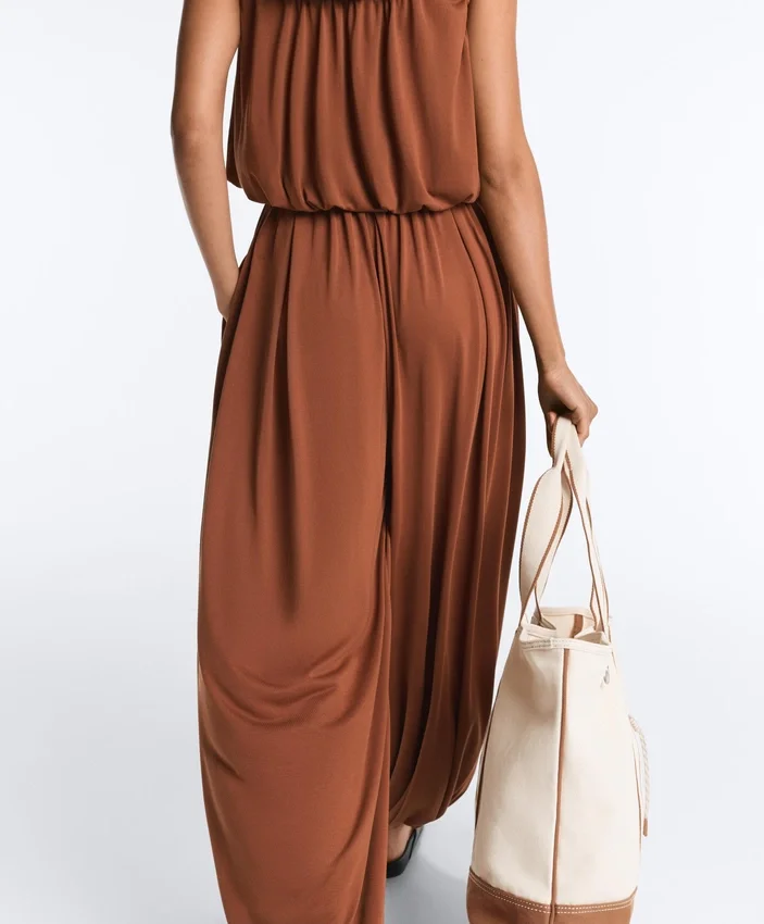 Modal Blend Balloon Trousers Modal Blend Balloon Trousers