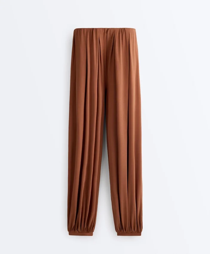 Modal Blend Balloon Trousers Modal Blend Balloon Trousers