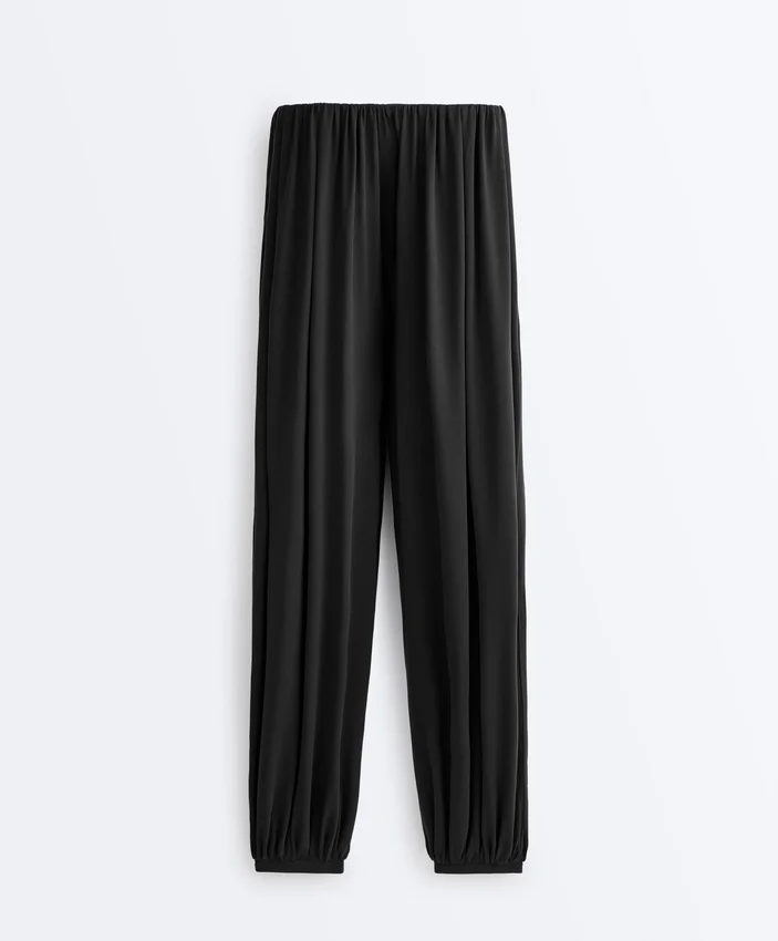 Modal Blend Balloon Trousers Modal Blend Balloon Trousers