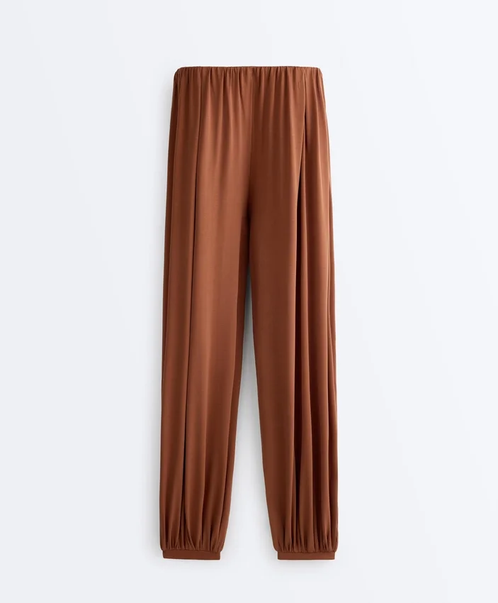 Modal Blend Balloon Trousers Modal Blend Balloon Trousers