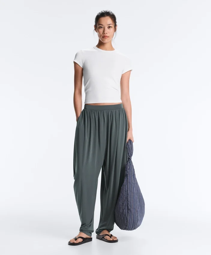 Modal Blend Bloomer Trousers Modal Blend Bloomer Trousers