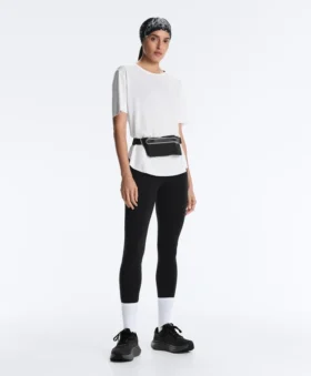 Modal Blend Short-Sleeved T-Shirt with Rounded Back Hem