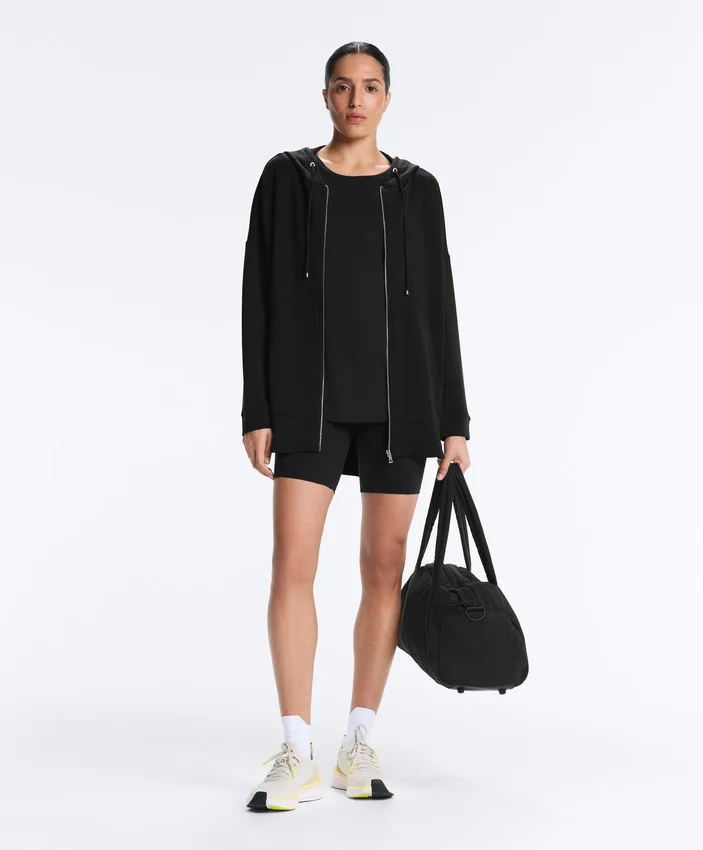 Modal Blend Short-Sleeved T-Shirt with Rounded Back Hem Modal Blend Short-Sleeved T-Shirt with Rounded Back Hem