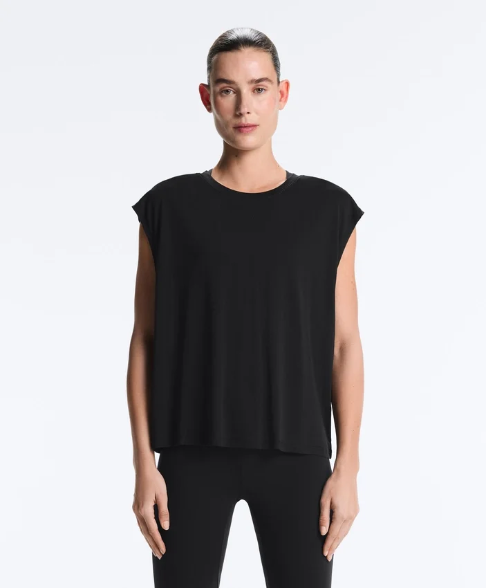 Modal Blend Sleeveless T-Shirt Modal Blend Sleeveless T-Shirt