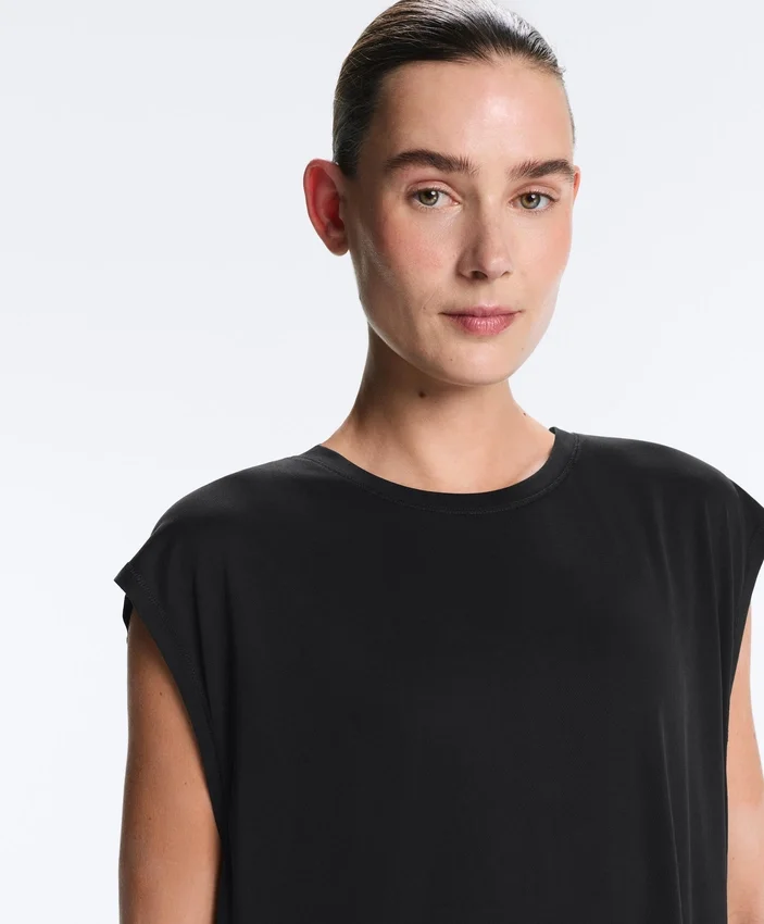 Modal Blend Sleeveless T-Shirt Modal Blend Sleeveless T-Shirt