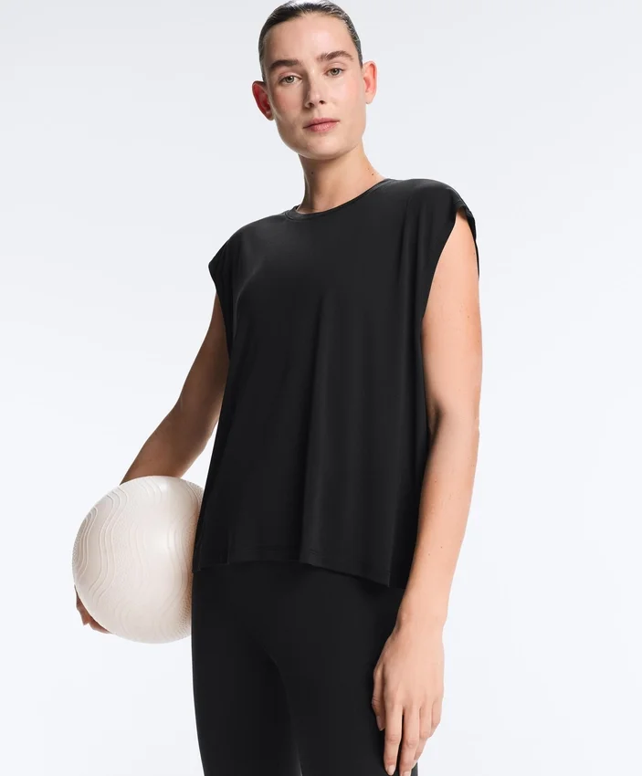Modal Blend Sleeveless T-Shirt Modal Blend Sleeveless T-Shirt