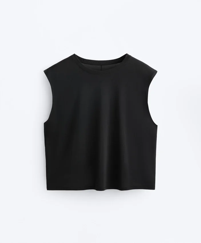 Modal Blend Sleeveless T-Shirt Modal Blend Sleeveless T-Shirt