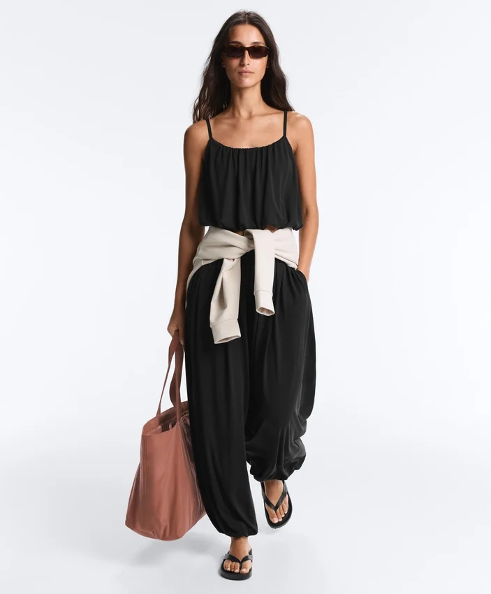 Modal Blend Balloon Trousers Modal Blend Balloon Trousers