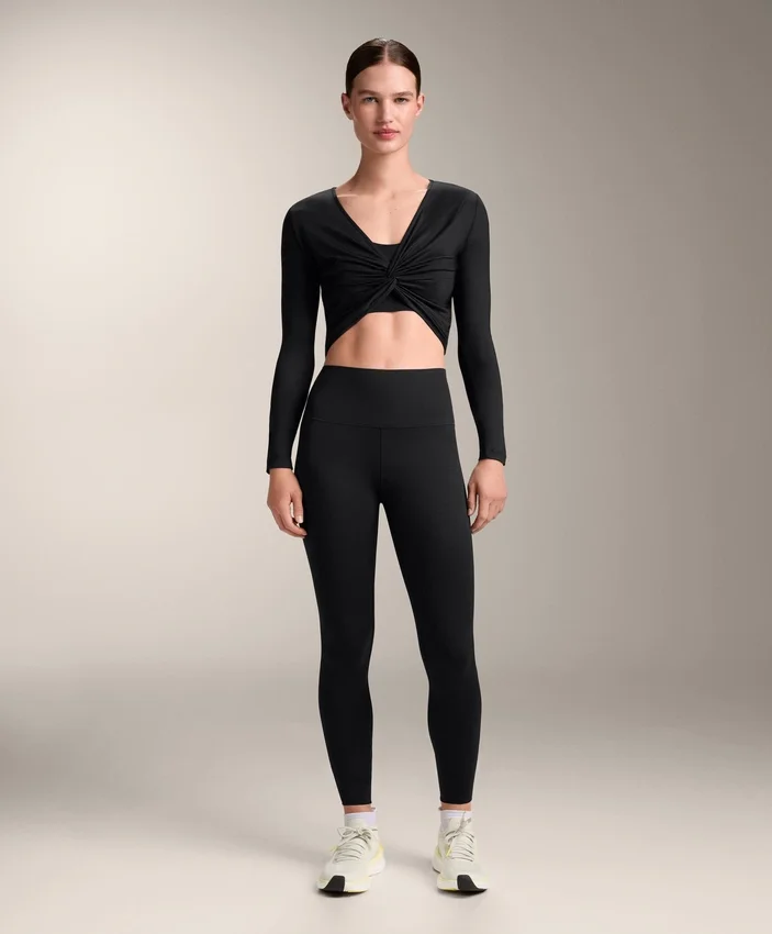 Multi-Position Long Sleeve Knotted Lyocell Blend T-Shirt Multi-Position Long Sleeve Knotted Lyocell Blend T-Shirt