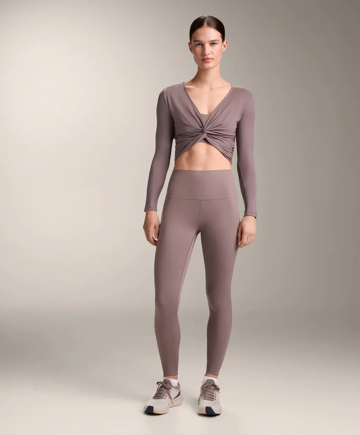 Multi-Position Long Sleeve Knotted Lyocell Blend T-Shirt Multi-Position Long Sleeve Knotted Lyocell Blend T-Shirt