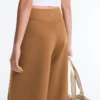 Neoprene Effect High Rise Wide-Leg Trousers Neoprene Effect High Rise Wide-Leg Trousers