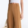 Neoprene Effect High Rise Wide-Leg Trousers Neoprene Effect High Rise Wide-Leg Trousers