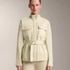 Neoprene-Effect Jacket with Belt Neoprene-Effect Jacket with Belt