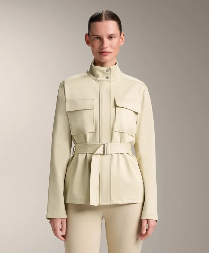 Neoprene-Effect Jacket with Belt Neoprene-Effect Jacket with Belt