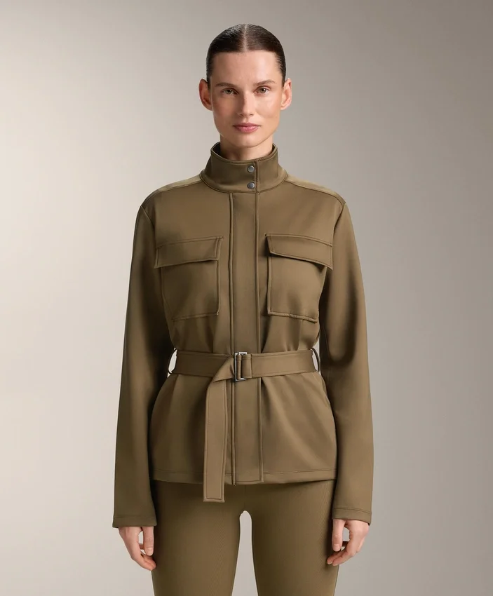 Neoprene-Effect Jacket with Belt Neoprene-Effect Jacket with Belt