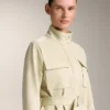 Neoprene-Effect Jacket with Belt Neoprene-Effect Jacket with Belt