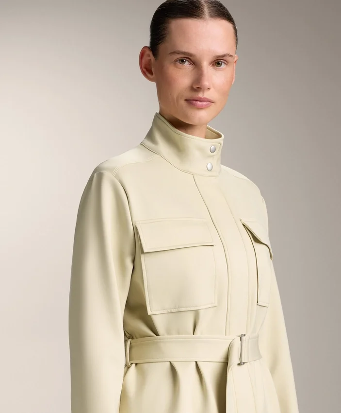 Neoprene-Effect Jacket with Belt Neoprene-Effect Jacket with Belt