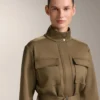 Neoprene-Effect Jacket with Belt Neoprene-Effect Jacket with Belt