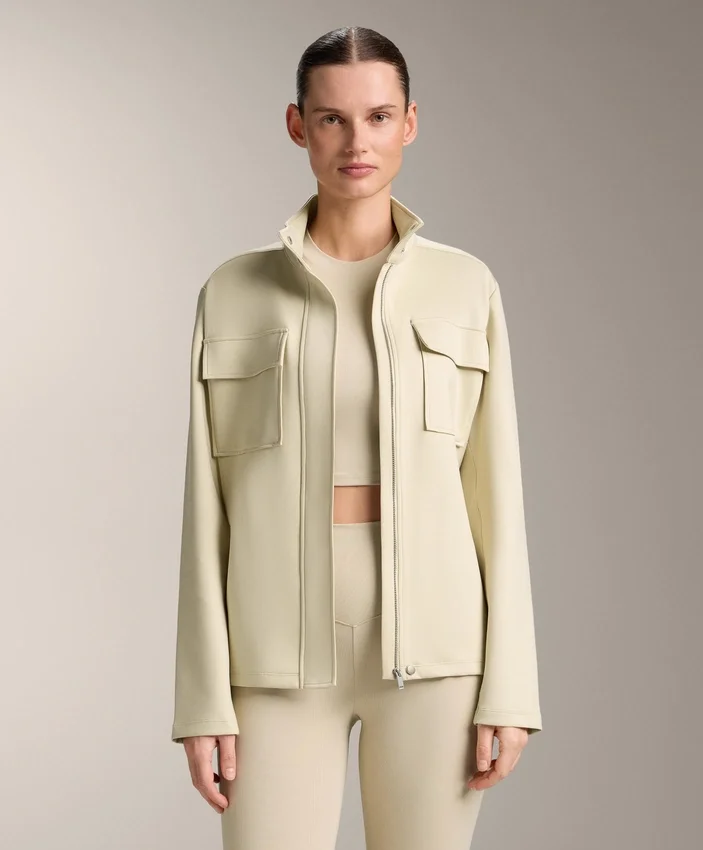 Neoprene-Effect Jacket with Belt Neoprene-Effect Jacket with Belt