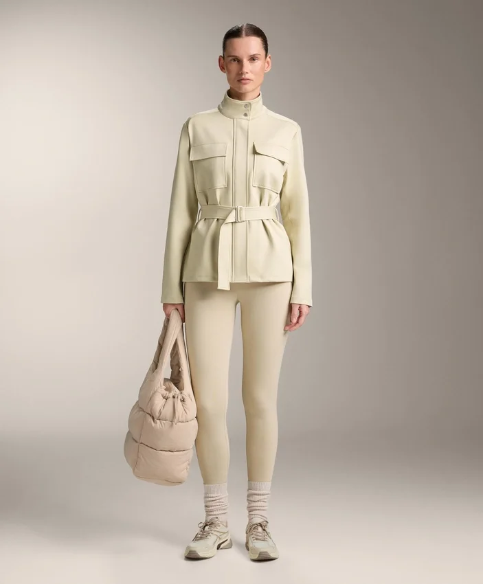 Neoprene-Effect Jacket with Belt Neoprene-Effect Jacket with Belt
