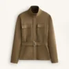 Neoprene-Effect Jacket with Belt Neoprene-Effect Jacket with Belt