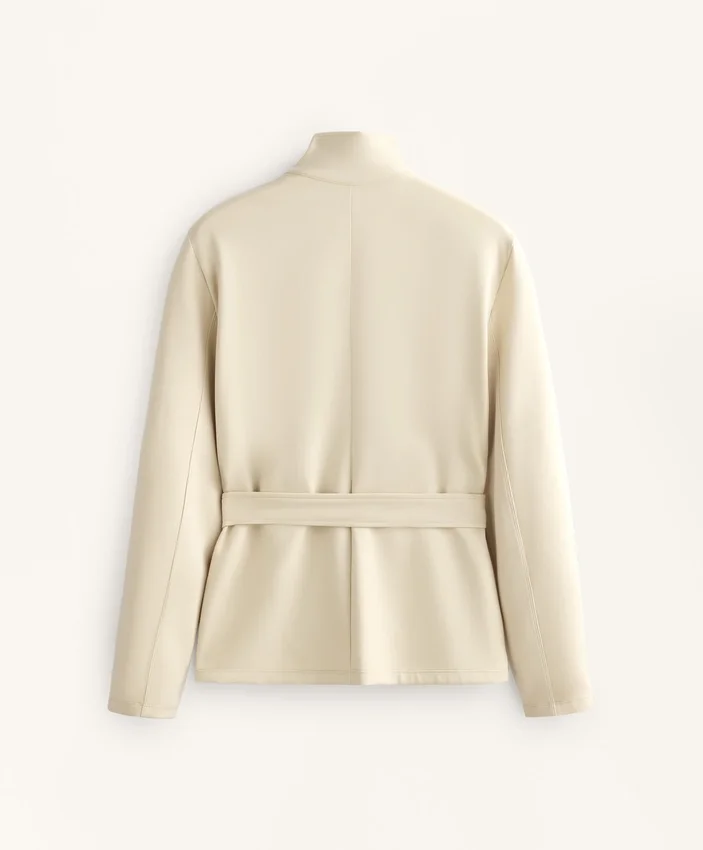 Neoprene-Effect Jacket with Belt Neoprene-Effect Jacket with Belt