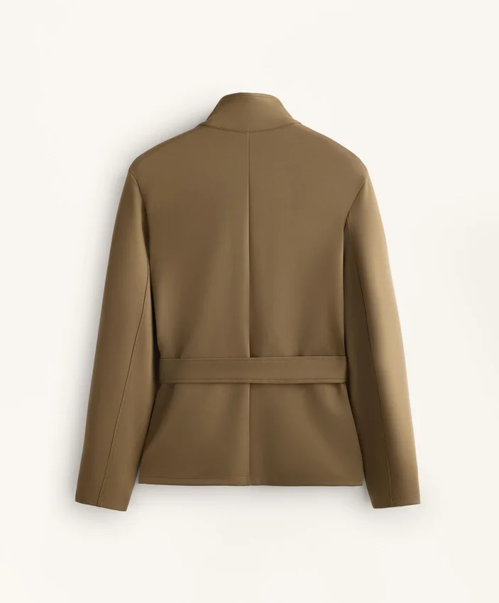 Neoprene-Effect Jacket with Belt Neoprene-Effect Jacket with Belt