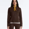 Neoprene-Effect Peplum Jacket with Ribbing Neoprene-Effect Peplum Jacket with Ribbing