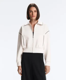 Neoprene-Effect Piping Jacket