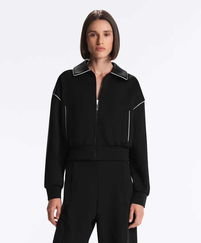 Neoprene-Effect Piping Jacket Neoprene-Effect Piping Jacket