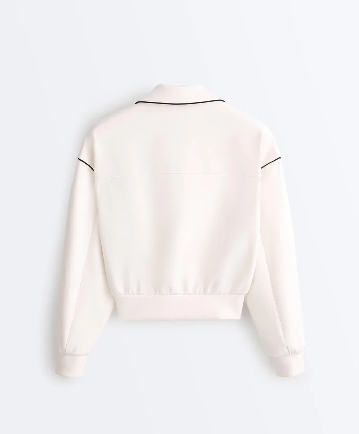 Neoprene-Effect Piping Jacket Neoprene-Effect Piping Jacket