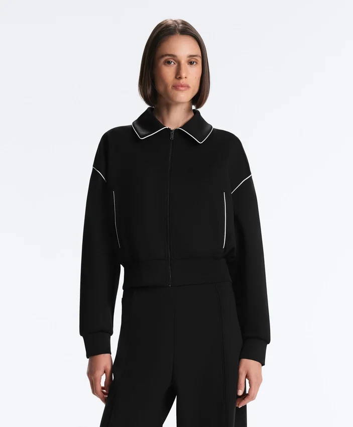 Neoprene-Effect Piping Jacket Neoprene-Effect Piping Jacket