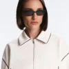 Neoprene-Effect Piping Jacket Neoprene-Effect Piping Jacket