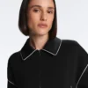 Neoprene-Effect Piping Jacket Neoprene-Effect Piping Jacket