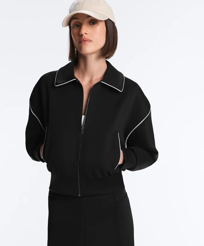 Neoprene-Effect Piping Jacket Neoprene-Effect Piping Jacket