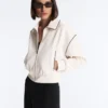 Neoprene-Effect Piping Jacket Neoprene-Effect Piping Jacket