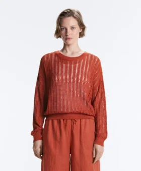 Open Knit Rib Jumper
