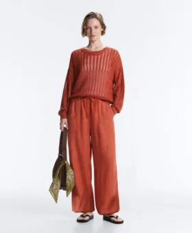 Open Knit Rib Jumper