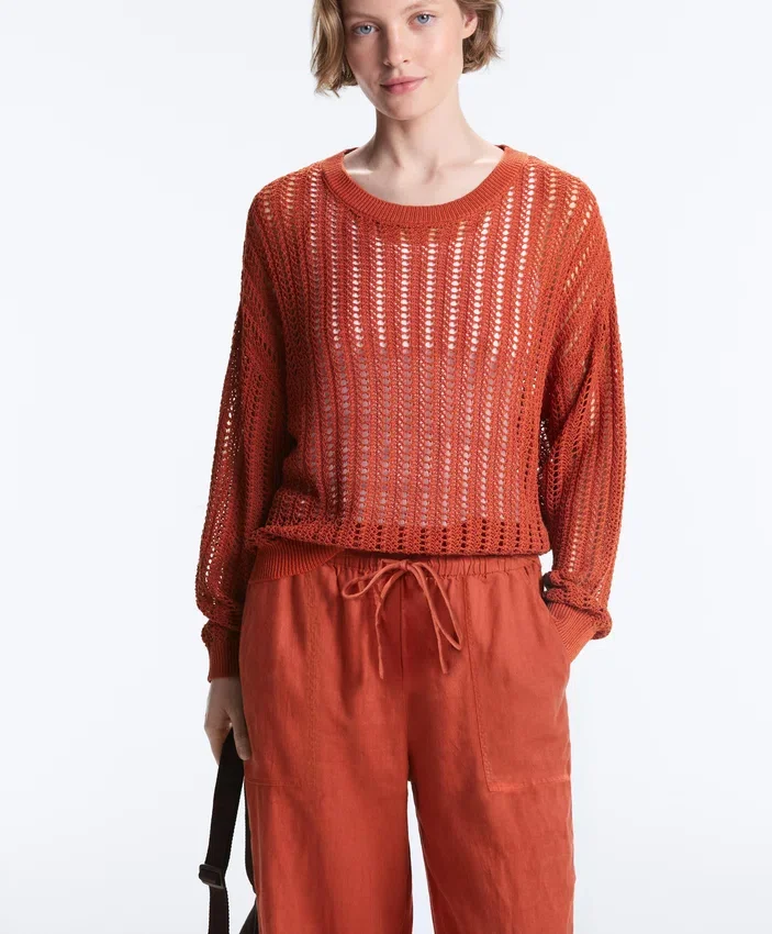 Open Knit Rib Jumper Open Knit Rib Jumper