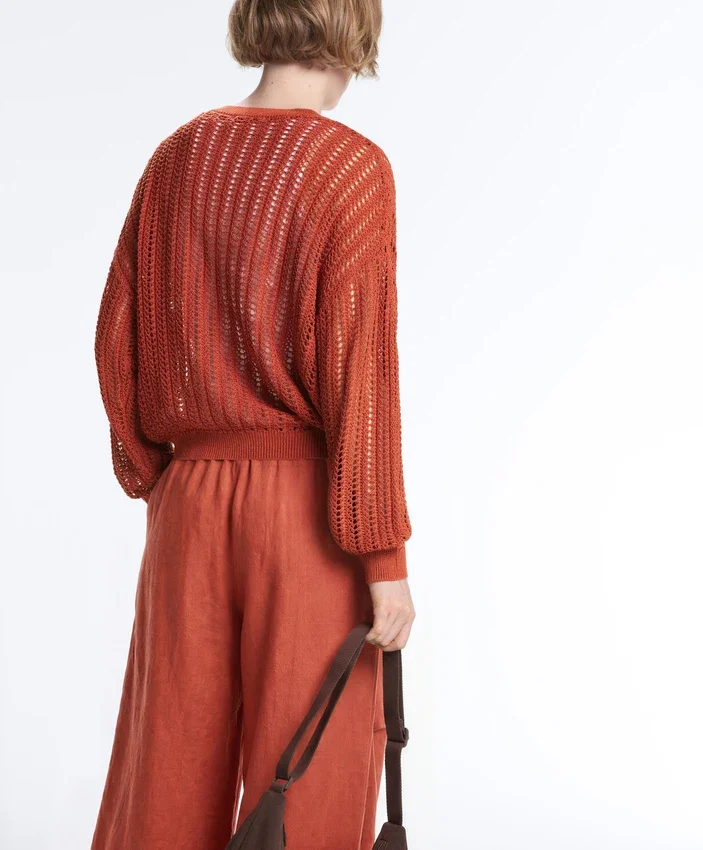Open Knit Rib Jumper Open Knit Rib Jumper