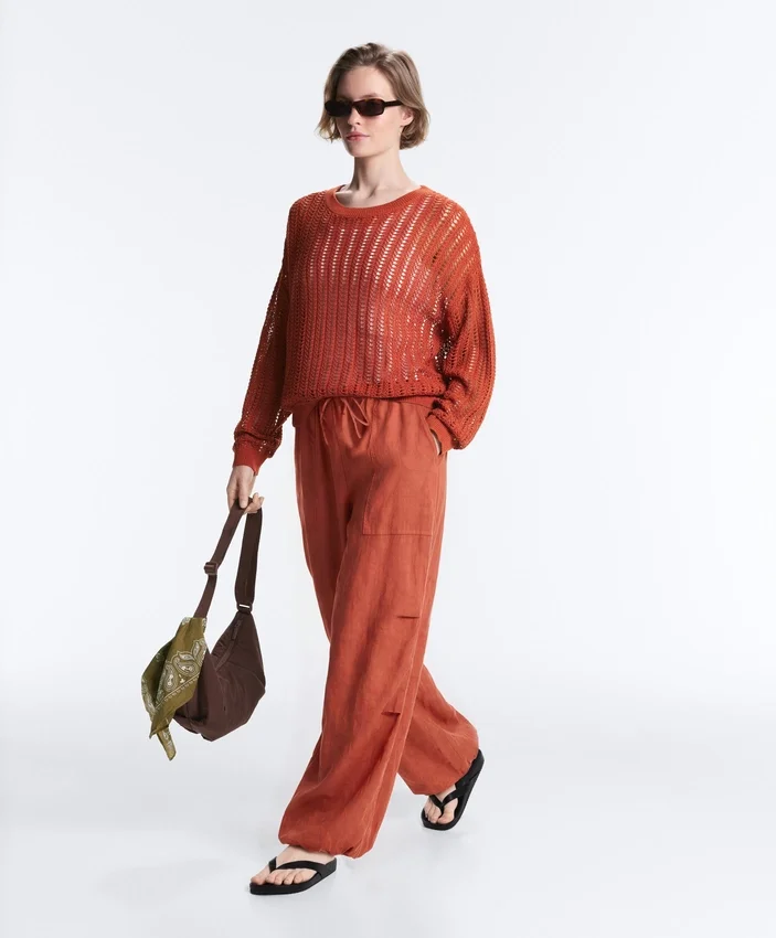 Open Knit Rib Jumper Open Knit Rib Jumper