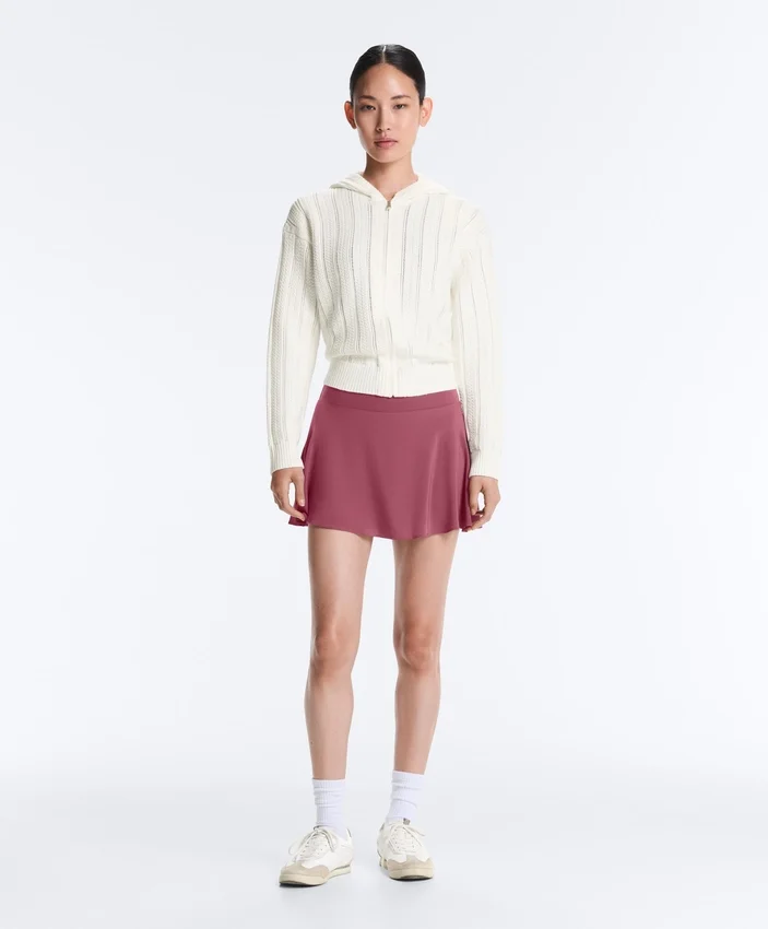 Openwork Knit Hooded Jacket Openwork Knit Hooded Jacket