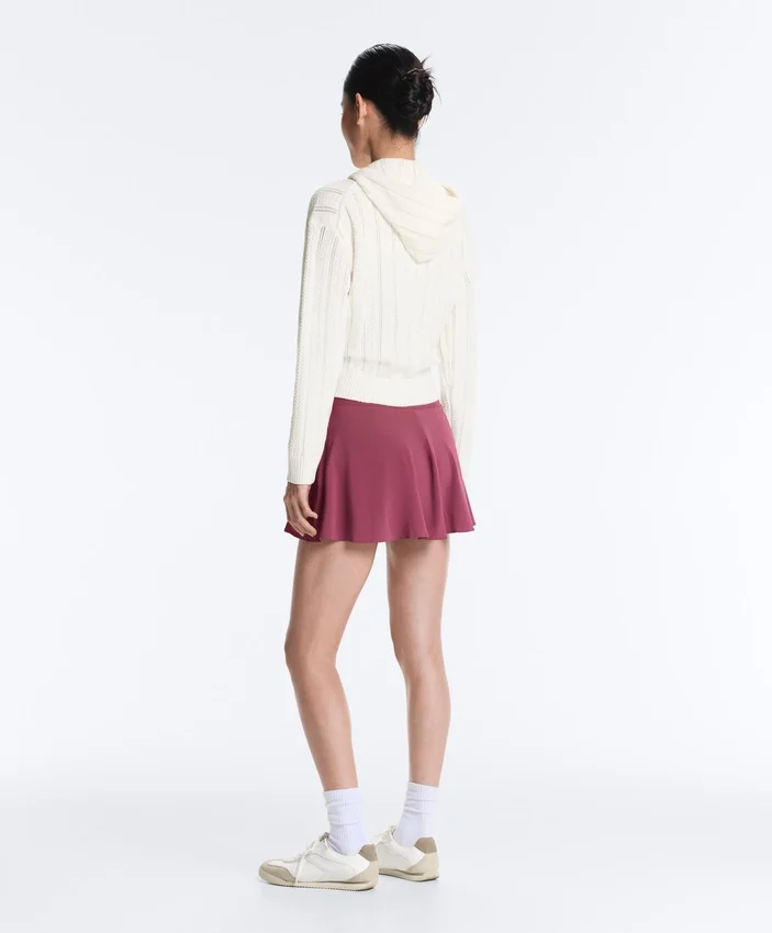Openwork Knit Hooded Jacket Openwork Knit Hooded Jacket