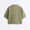 Oversize 100% Linen Short-Sleeved Shirt Oversize 100% Linen Short-Sleeved Shirt
