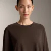 Oversize Cotton Blend Long-Sleeve T-Shirt Oversize Cotton Blend Long-Sleeve T-Shirt