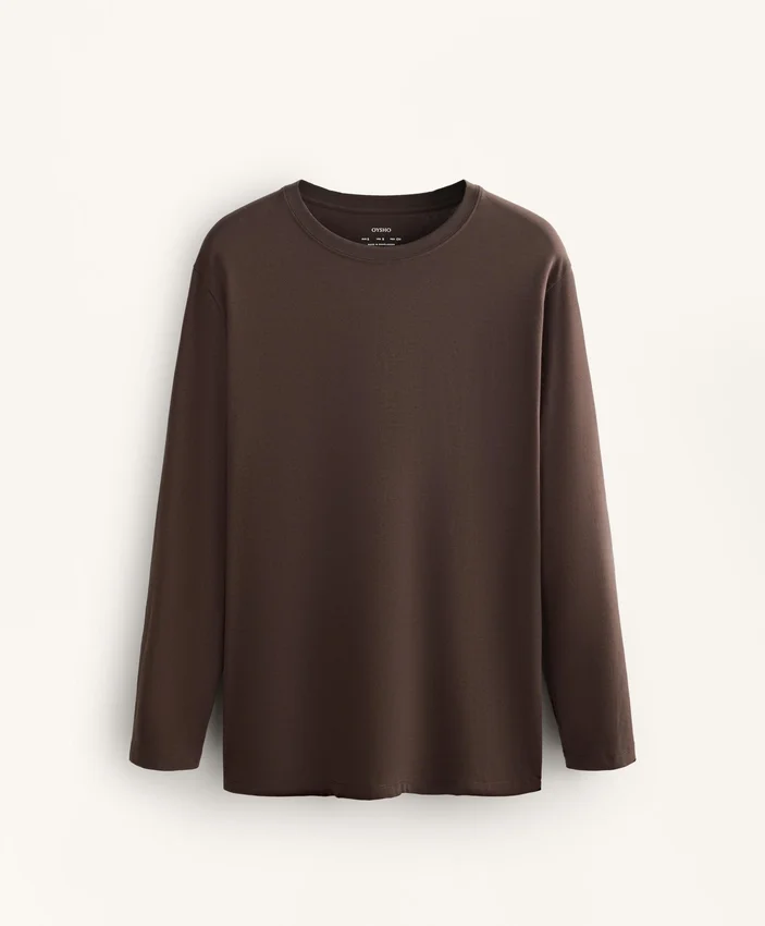 Oversize Cotton Blend Long-Sleeve T-Shirt Oversize Cotton Blend Long-Sleeve T-Shirt