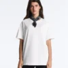 Oversize Cotton-Blend Short-Sleeved T-Shirt Oversize Cotton-Blend Short-Sleeved T-Shirt