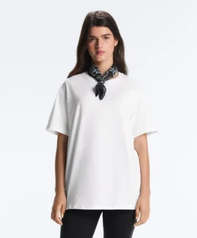 Oversize Cotton-Blend Short-Sleeved T-Shirt Oversize Cotton-Blend Short-Sleeved T-Shirt