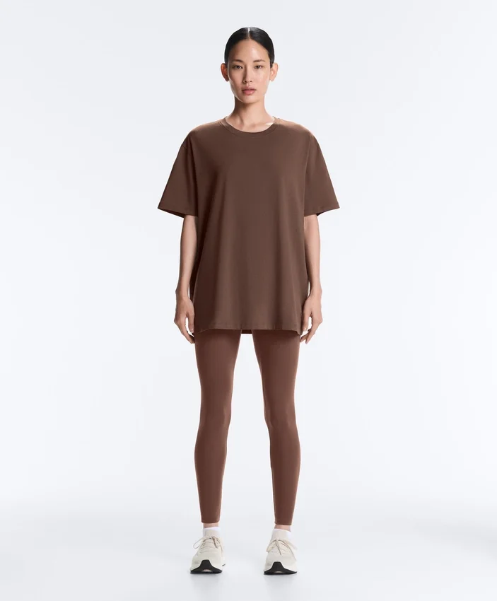 Oversize Cotton-Blend Short-Sleeved T-Shirt Oversize Cotton-Blend Short-Sleeved T-Shirt