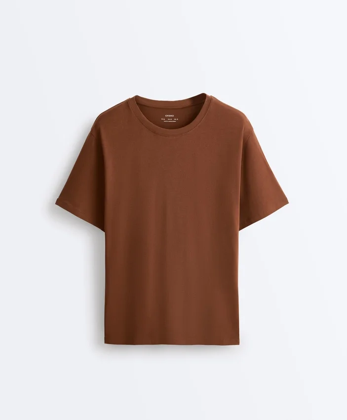 Oversize Cotton-Blend Short-Sleeved T-Shirt Oversize Cotton-Blend Short-Sleeved T-Shirt